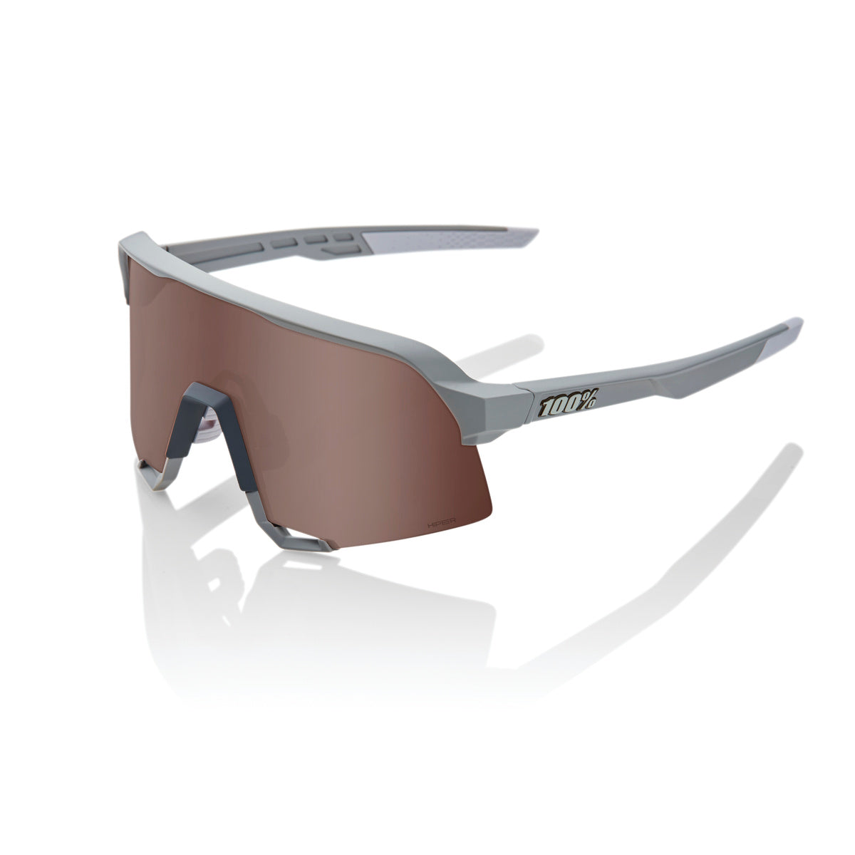 S3 - Soft Tact Stone Grey - HiPER Crimson Silver Mirror Lens